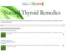 Tablet Screenshot of naturalthyroidremedies.blogspot.com