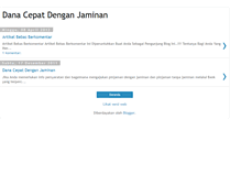 Tablet Screenshot of danacepatdenganjaminan.blogspot.com