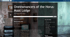 Desktop Screenshot of horusmaatoneiromancers.blogspot.com