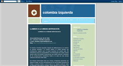 Desktop Screenshot of colombiaizquierda.blogspot.com
