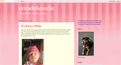 Desktop Screenshot of miradukesadie.blogspot.com