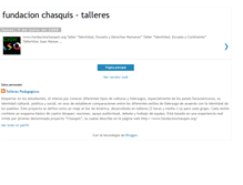 Tablet Screenshot of fundacionchasquis.blogspot.com