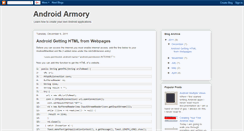 Desktop Screenshot of androidarmory.blogspot.com