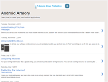 Tablet Screenshot of androidarmory.blogspot.com