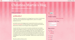 Desktop Screenshot of christinalouisemartin.blogspot.com