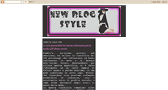 Desktop Screenshot of newblogstyle.blogspot.com