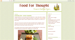 Desktop Screenshot of food-forthought.blogspot.com