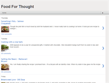 Tablet Screenshot of food-forthought.blogspot.com
