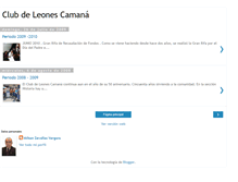Tablet Screenshot of clubdeleonescamana.blogspot.com