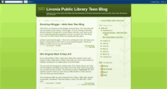 Desktop Screenshot of livonialibraryteenblog.blogspot.com