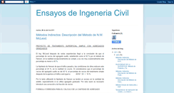 Desktop Screenshot of ingcivilensayos.blogspot.com