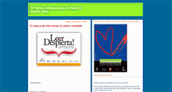 Desktop Screenshot of festivaldepoesia.blogspot.com