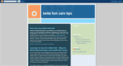 Desktop Screenshot of careforyourbettafish.blogspot.com