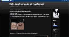 Desktop Screenshot of mxllecaroline-make-up-mag.blogspot.com
