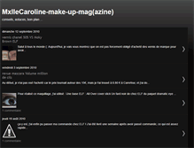 Tablet Screenshot of mxllecaroline-make-up-mag.blogspot.com