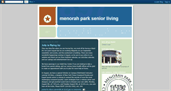 Desktop Screenshot of menorahparkseniorliving.blogspot.com