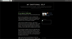 Desktop Screenshot of my-emotional-self.blogspot.com