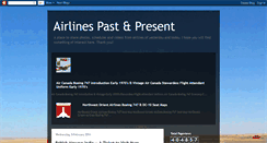 Desktop Screenshot of airlinespastpresent.blogspot.com
