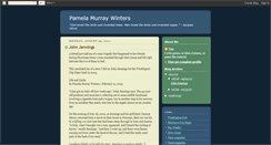 Desktop Screenshot of pamelamurraywinters.blogspot.com