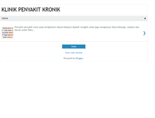 Tablet Screenshot of klinikpenyakitkronik.blogspot.com