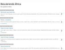 Tablet Screenshot of descubriendoafrica.blogspot.com