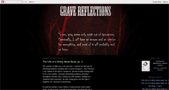 Desktop Screenshot of gravereflection.blogspot.com