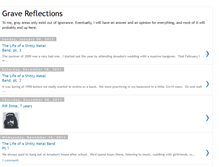 Tablet Screenshot of gravereflection.blogspot.com