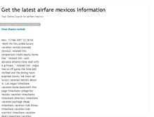 Tablet Screenshot of airfare-mexiconews-zone.blogspot.com