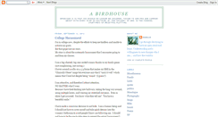 Desktop Screenshot of abirdhouse.blogspot.com