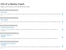 Tablet Screenshot of lifeofahockeycoach.blogspot.com