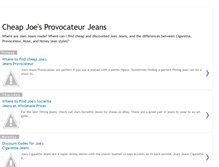 Tablet Screenshot of joes-jeans.blogspot.com