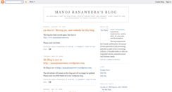 Desktop Screenshot of manojranaweera.blogspot.com