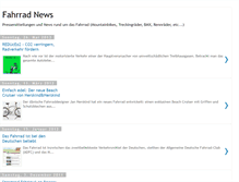 Tablet Screenshot of fahrrad-news.blogspot.com