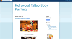 Desktop Screenshot of hollywoodtattoobodypainting.blogspot.com