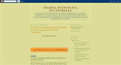 Desktop Screenshot of iglesiaevangelicaecuatoriana.blogspot.com