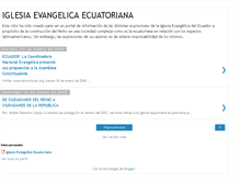 Tablet Screenshot of iglesiaevangelicaecuatoriana.blogspot.com