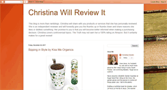 Desktop Screenshot of christinawillreviewit.blogspot.com