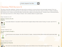 Tablet Screenshot of christinawillreviewit.blogspot.com