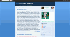 Desktop Screenshot of lapalabradelfreak.blogspot.com