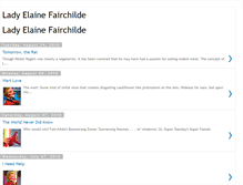Tablet Screenshot of ladyelainefairchilde.blogspot.com