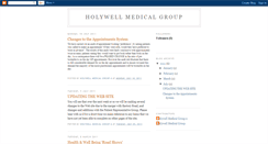 Desktop Screenshot of holywellmedicalgroup.blogspot.com