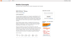 Desktop Screenshot of mathsconcepts.blogspot.com