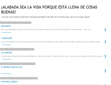 Tablet Screenshot of alabadasealavida.blogspot.com