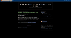 Desktop Screenshot of michaeljacksontributepage.blogspot.com
