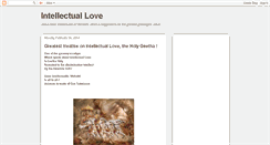 Desktop Screenshot of intellectuallove.blogspot.com