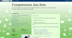 Desktop Screenshot of competenciasanasoto.blogspot.com