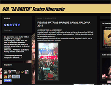 Tablet Screenshot of ciadeteatrolagrieta.blogspot.com