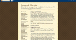 Desktop Screenshot of democraticeducation.blogspot.com