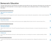 Tablet Screenshot of democraticeducation.blogspot.com