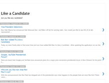 Tablet Screenshot of likeacandidate.blogspot.com